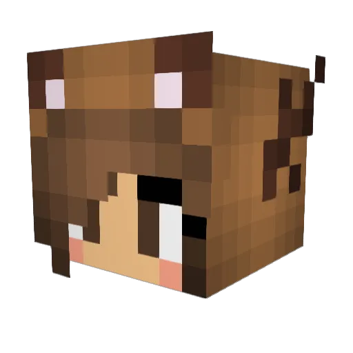 Kradtyy Minecraft avatar head, 3D render