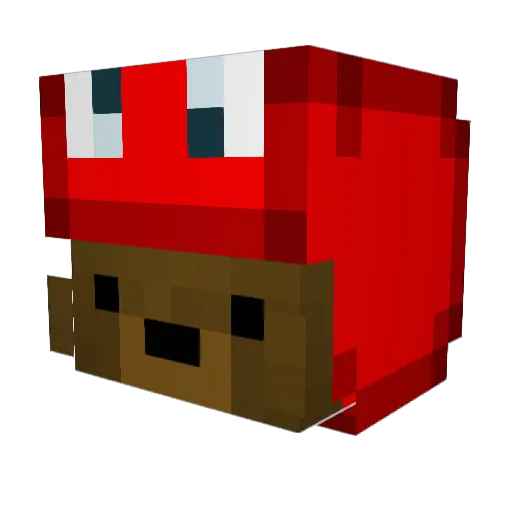 Kraemmergaard Minecraft avatar head, 3D render