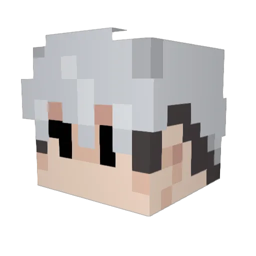 Kraff_ Minecraft avatar head, 3D render
