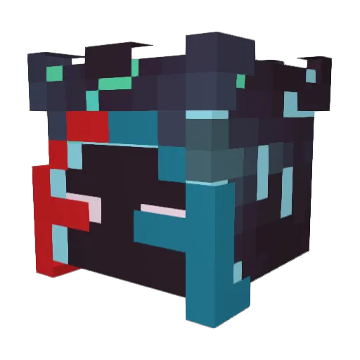 KraftM Minecraft avatar head, 3D render