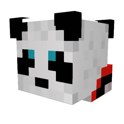 KraftMade Minecraft avatar head, 3D render