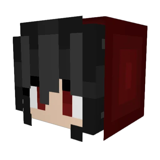 Kraft_01 Minecraft avatar head, 3D render