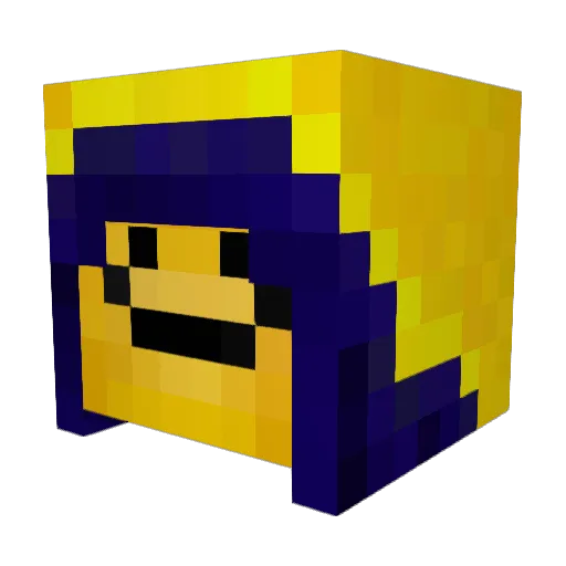 KrafterMC Minecraft avatar head, 3D render