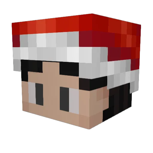 Krahegwen Minecraft avatar head, 3D render
