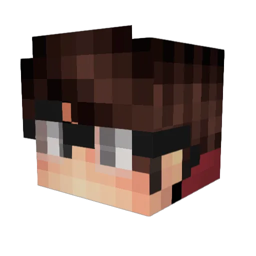 Krainu_ Minecraft avatar head, 3D render