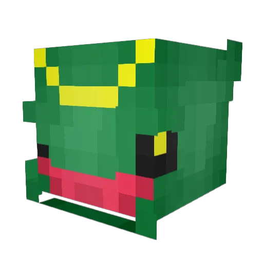 Kraith Minecraft avatar head, 3D render