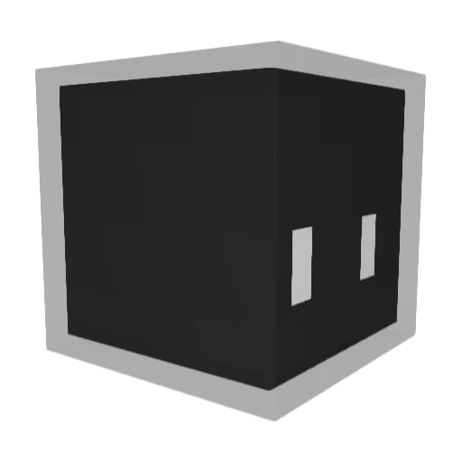 Krak2n Minecraft avatar head, 3D render