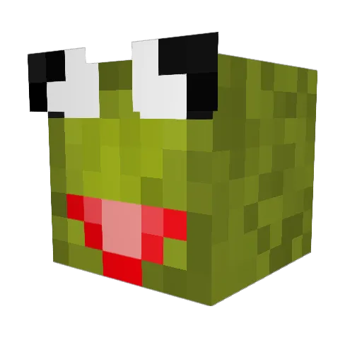 KrakanBalls Minecraft avatar head, 3D render