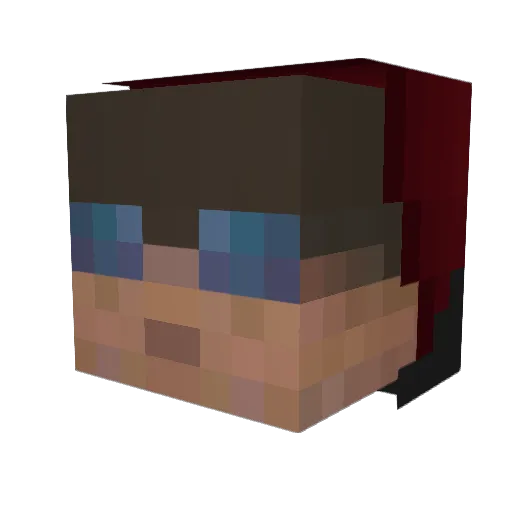 Krake802 Minecraft avatar head, 3D render
