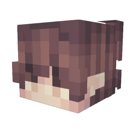 KrakeeEE Minecraft avatar head, 3D render