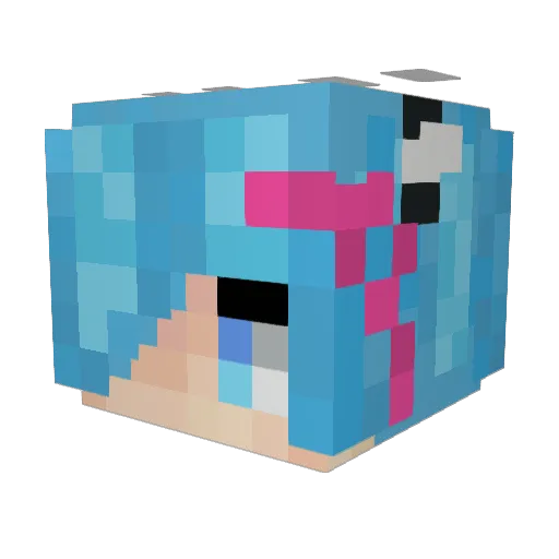 KrakenBTW Minecraft avatar head, 3D render