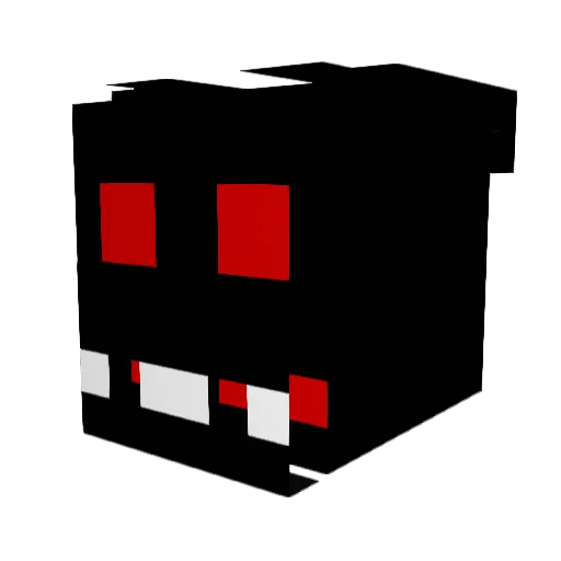 KrakenBlock Minecraft avatar head, 3D render