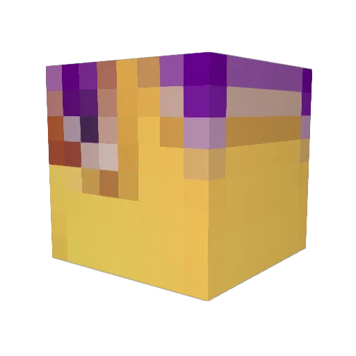 KrakenPower Minecraft avatar head, 3D render