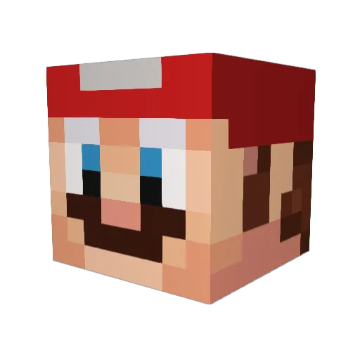 KrakenPrime12 Minecraft avatar head, 3D render