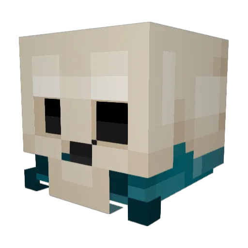 KrakenSkulls_ Minecraft avatar head, 3D render