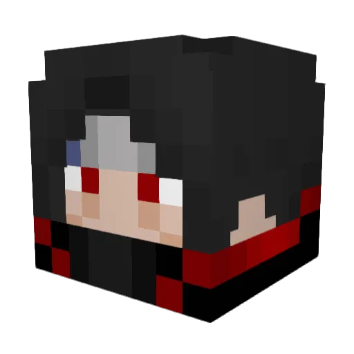 Kraklz Minecraft avatar head, 3D render