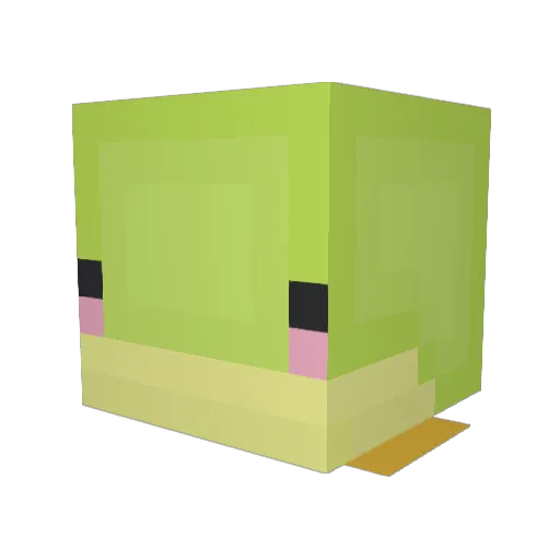 Krakunawa Minecraft avatar head, 3D render
