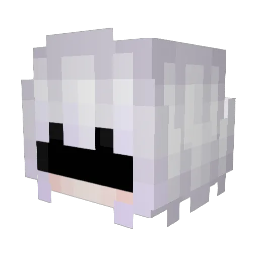 Krakzi Minecraft avatar head, 3D render