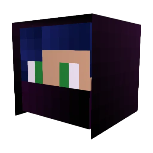 KralAti2 Minecraft avatar head, 3D render