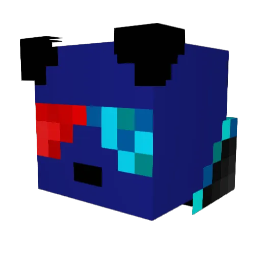 KralCukrik Minecraft avatar head, 3D render