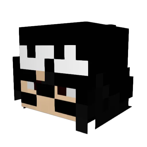 Krall1 Minecraft avatar head, 3D render