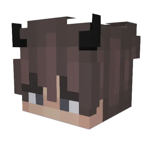 KramelitoPL Minecraft avatar head, 3D render
