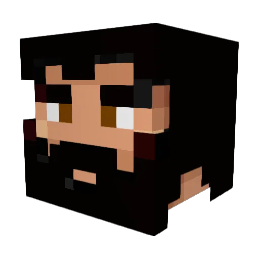 Kramiak Minecraft avatar head, 3D render