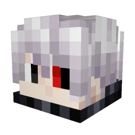 Krampfcookie Minecraft avatar head, 3D render