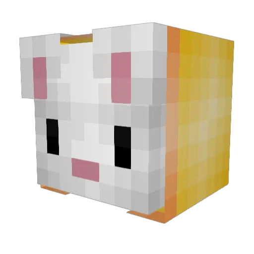 Krampoose Minecraft avatar head, 3D render