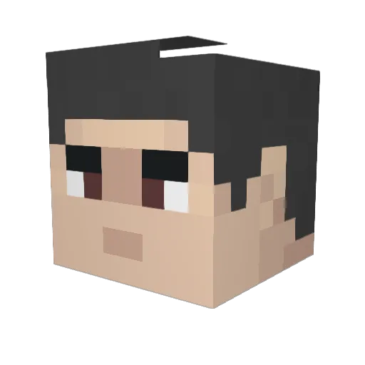 KrampusRage Minecraft avatar head, 3D render