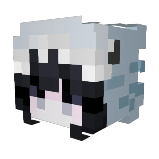 Kramsnalus Minecraft avatar head, 3D render