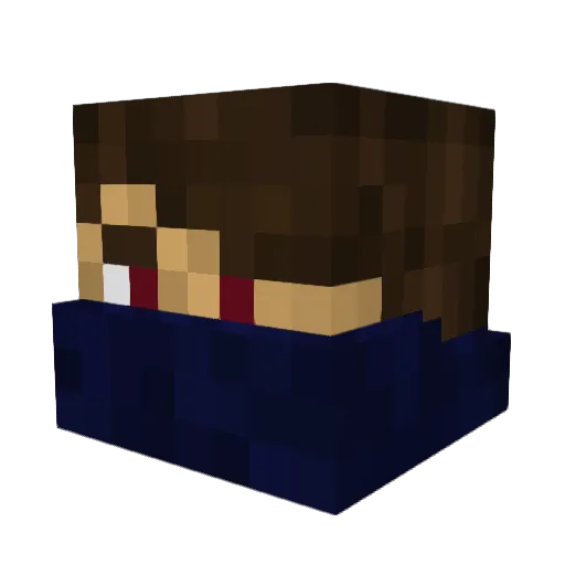 Krane86 Minecraft avatar head, 3D render