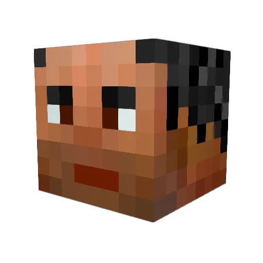KrankyAdmin Minecraft avatar head, 3D render
