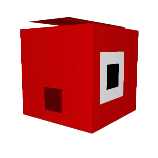 KrankyFish Minecraft avatar head, 3D render