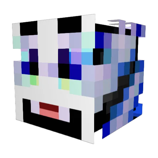Krantz28 Minecraft avatar head, 3D render