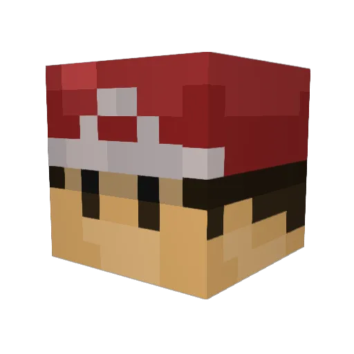 KrasH_RabbiT Minecraft avatar head, 3D render