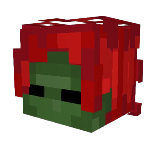 Krasheniy Minecraft avatar head, 3D render