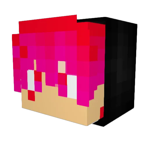 Krashh2 Minecraft avatar head, 3D render