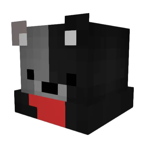 Krashline Minecraft avatar head, 3D render