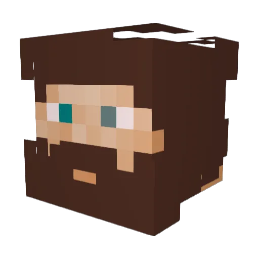 Krashnak Minecraft avatar head, 3D render
