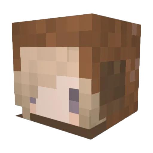 KrasserAffe Minecraft avatar head, 3D render