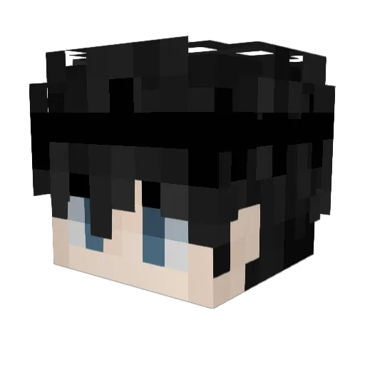 Kratena Minecraft avatar head, 3D render
