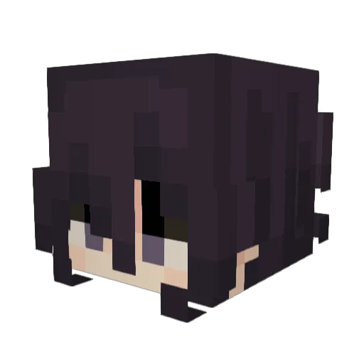 Kraterocracy Minecraft avatar head, 3D render