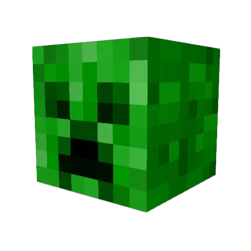 Krathka Minecraft avatar head, 3D render