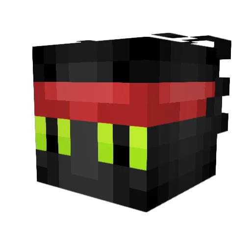 Kratoast Minecraft avatar head, 3D render