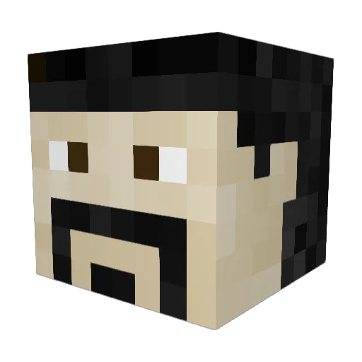 Kratos4978 Minecraft avatar head, 3D render