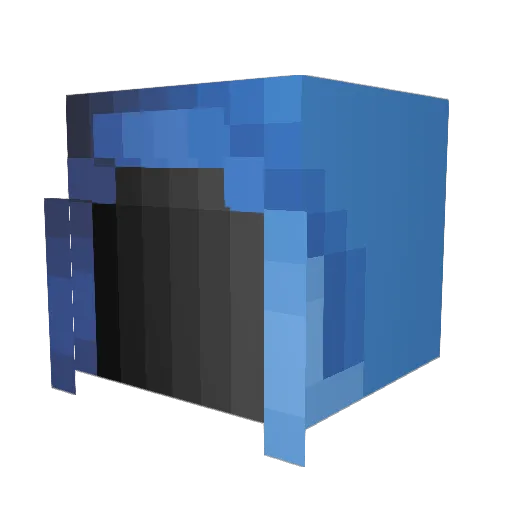 KratosHydra Minecraft avatar head, 3D render