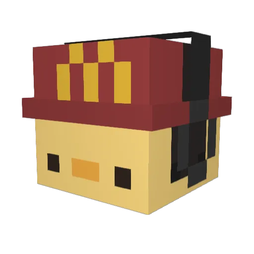 KratosSm Minecraft avatar head, 3D render