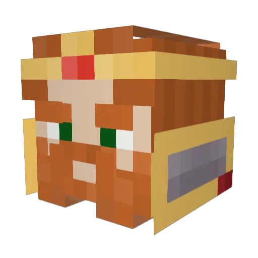 KratosXB1 Minecraft avatar head, 3D render