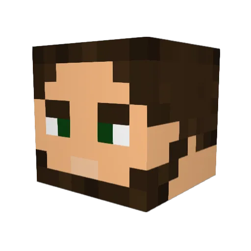 Kratzbaum001 Minecraft avatar head, 3D render